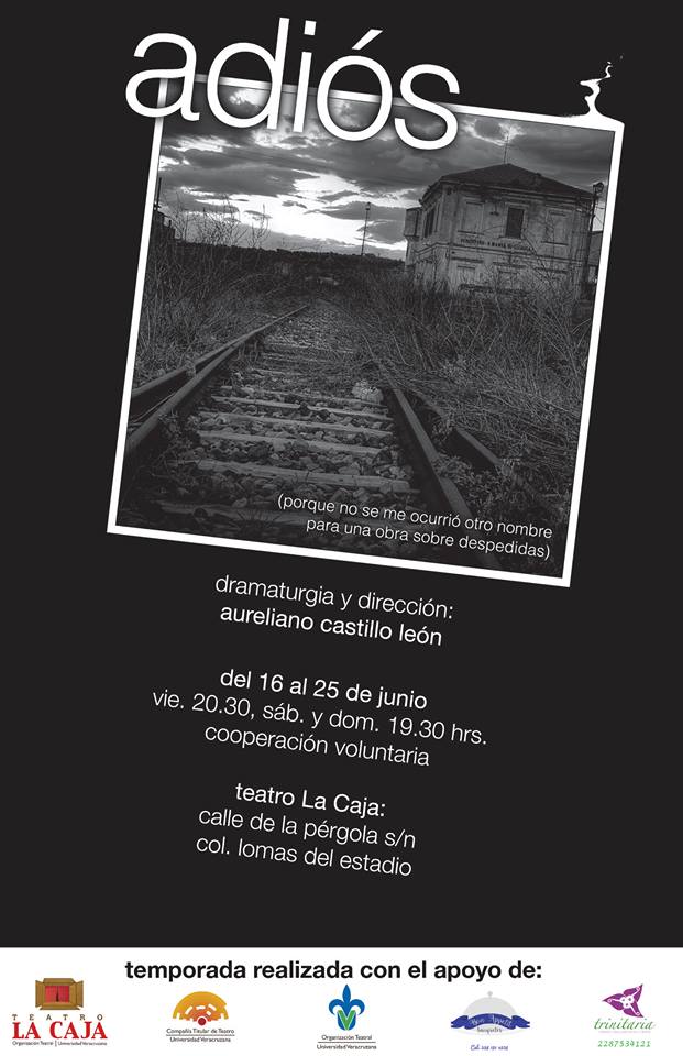 RevistaFeria's tweet photo. Esta noche "Adiós" en el Teatro La Caja #Xalapa
20:30 hrs, #EntradaLibre #LomejordeVeracruz
https://t.co/165HcodVT8 https://t.co/F3o0Jzjztx