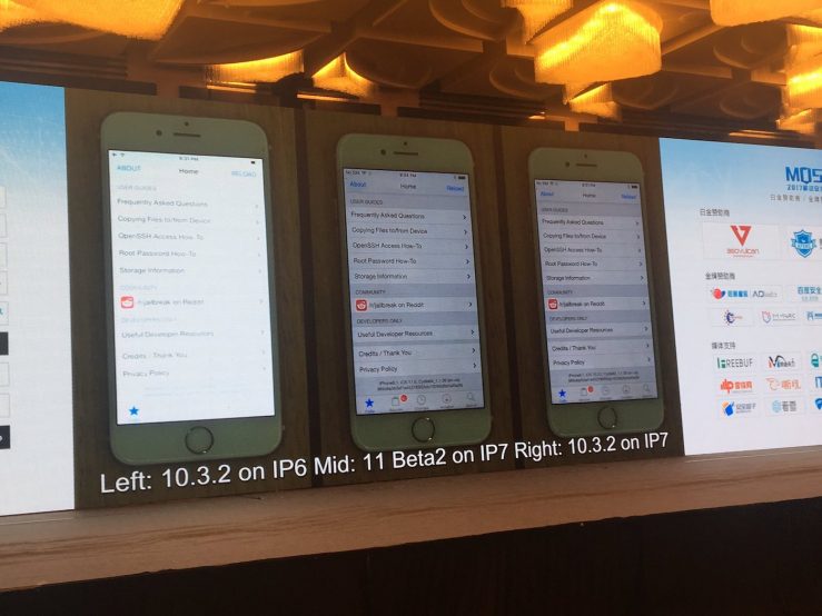 TechVoiceArab's tweet photo. فريق #KeenLab ينجح في عمل #جيلبريك #iOS11 و #ios1032
#الجيلبريك #جلبريك #جيلبريك_IOS11 😍😍😍
سننشر التفاصيل في وقت لاحق من هذا اليوم https://t.co/2MkpYyULFC