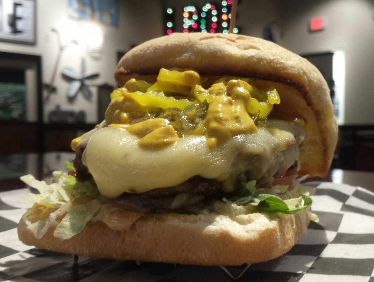 lboeburgers's tweet photo. BOTD: 'Relish This', 9.95. Extended Happy Hour until 8 p.m. tonight! https://t.co/sWLoShD9q7