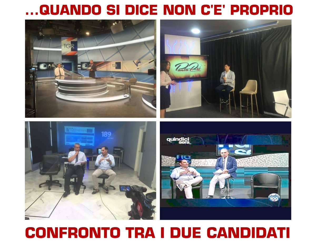 Confronti elettorali in tv tra @RinaldoMelucci e la sedia vuota di #Baldassari. Chi diserta il confronto ha già perso in partenza.
