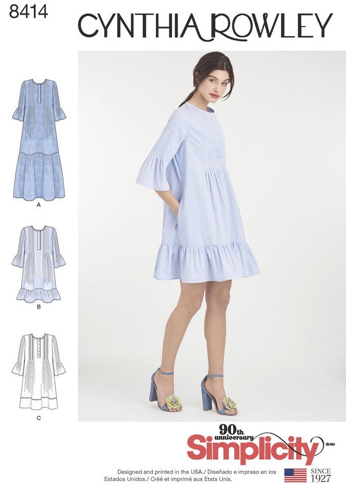 PatternVault's tweet photo. At Brooklyn's Grand Prospect Hall in Cynthia Rowley's pintuck ruffle dress #S8414 (📷 Wm. Eadon) https://t.co/7pyVaxvETO #sewing #Resort2016 https://t.co/0B0YgCvSxI