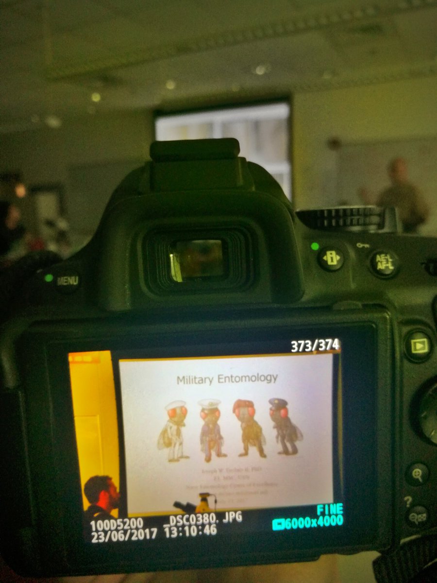 UFCPET's tweet photo. Military Entomology lecture by Lieutenant Joseph Diclaro! #CATALySES #UFCPET #TeacherEd #Science #UF #UFAlumnus https://t.co/5utTC5MHqQ