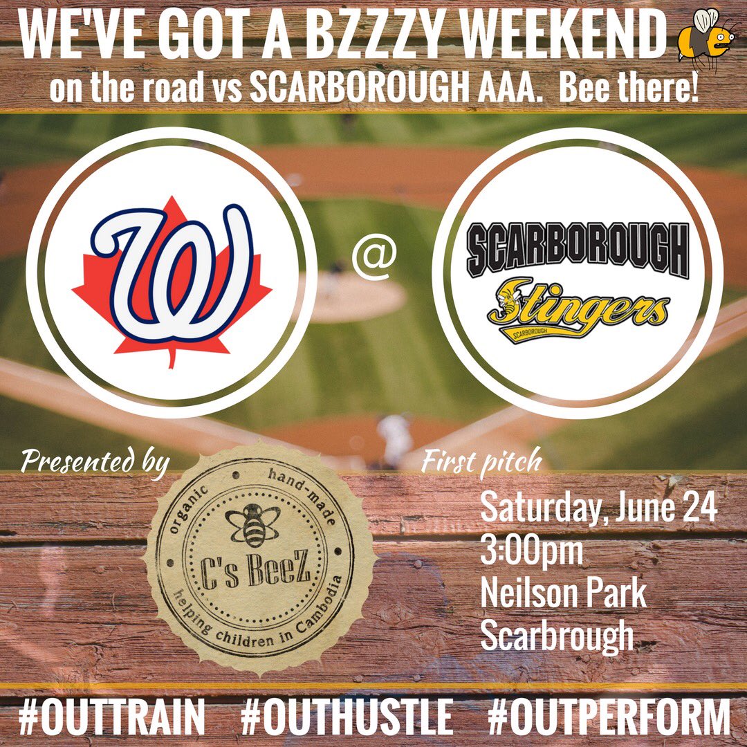 07WhitbyChiefs's tweet photo. If the rain stays away we have another game tomorrow vs. Scarborough AAA. Game presented by #CsBeez. #baseball #whitbychiefs #scarborough https://t.co/xdaURgnUmR