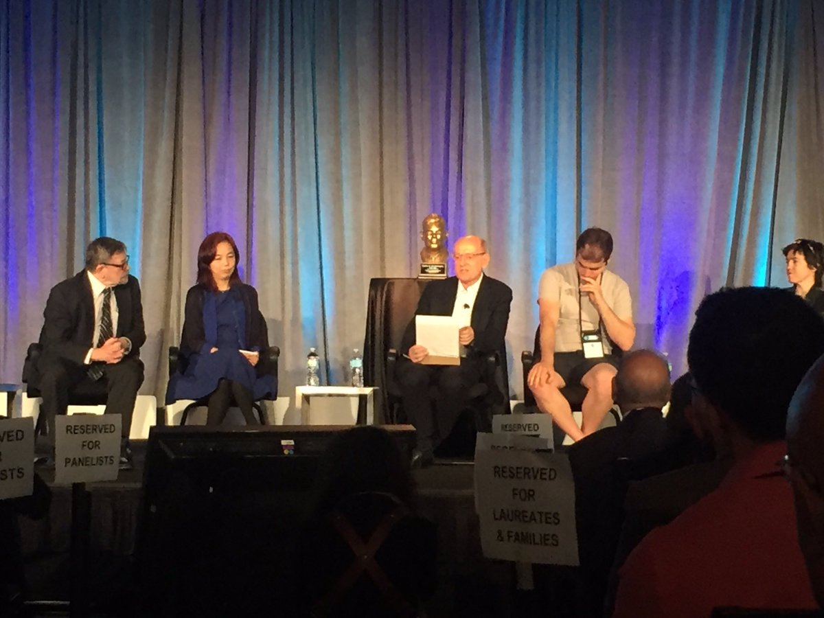 TheOfficialACM's tweet photo. "I think we have at least half a dozen major breakthroughs before we get to human-level AI." Stuart Russell, #Turing50 https://t.co/BgZo72hYHW