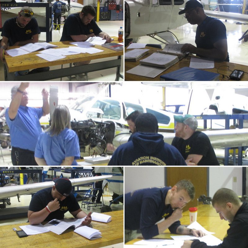 AviationAIM's tweet image. Can you tell it&apos;s finals time at AIM Indianapolis? #CramSesh