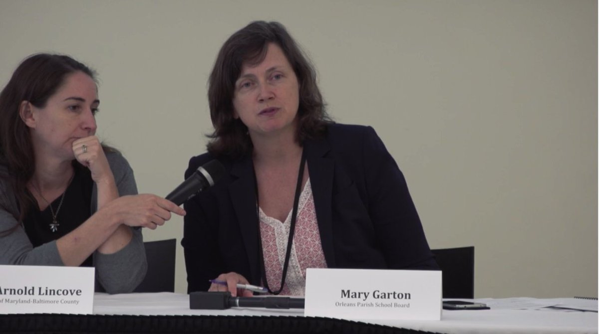petercook's tweet photo. .@_OPSB's Mary Garton making some good points re: #teacherevals on @ERA_NOLA panel. WATCH: https://t.co/jx0kYgmCDi #NOLAed #LaEd #edreform https://t.co/pWjt8WUc7t