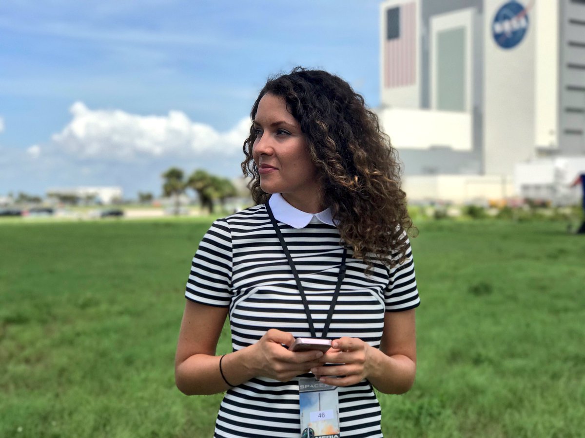DidiToddo's tweet photo. Ready for the launch of the first Bulgarian geostationary satellite! So excited to cover that historical for Bulgaria event! @NASAKennedy https://t.co/ZMO4X79z4l