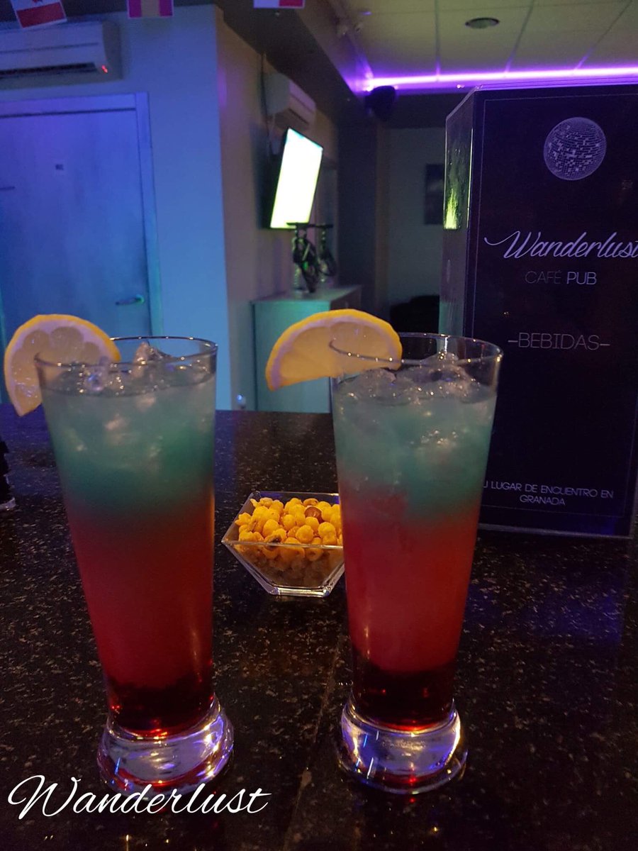 WanderlustGran1's tweet photo. A quién no le apetece un #cocktail fresquito para celebrar #SanJuan2017 hoy?? #Granada #LGTB #PrideMonth #wanderlustcafepub https://t.co/yOdTuLJFYW