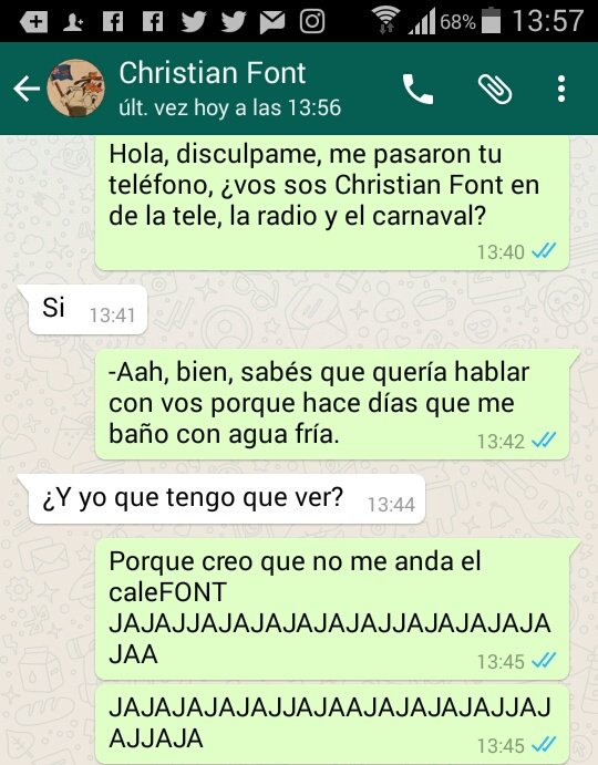 elFerDias's tweet photo. No sé hacer jodas por whatsapp 😢 https://t.co/jpCzSfSY3o
