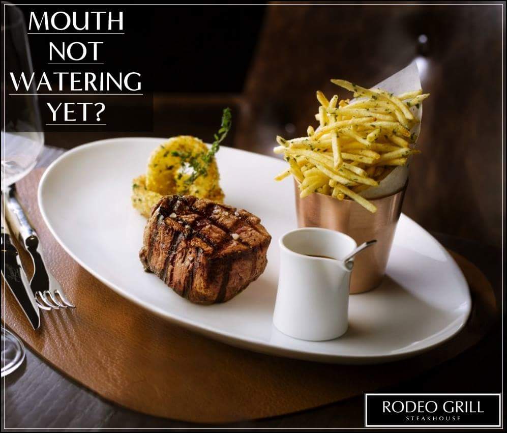 Meat us again at Rodeo Grill Steakhouse starting the first day of Eid to enjoy a mouthwatering fine dining roho.it/tsffm