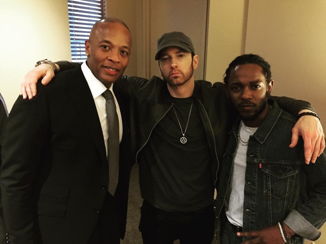 Dr. Dre, Eminem & Kendrick Lamar! https://t.co/Oek8zFslQ7