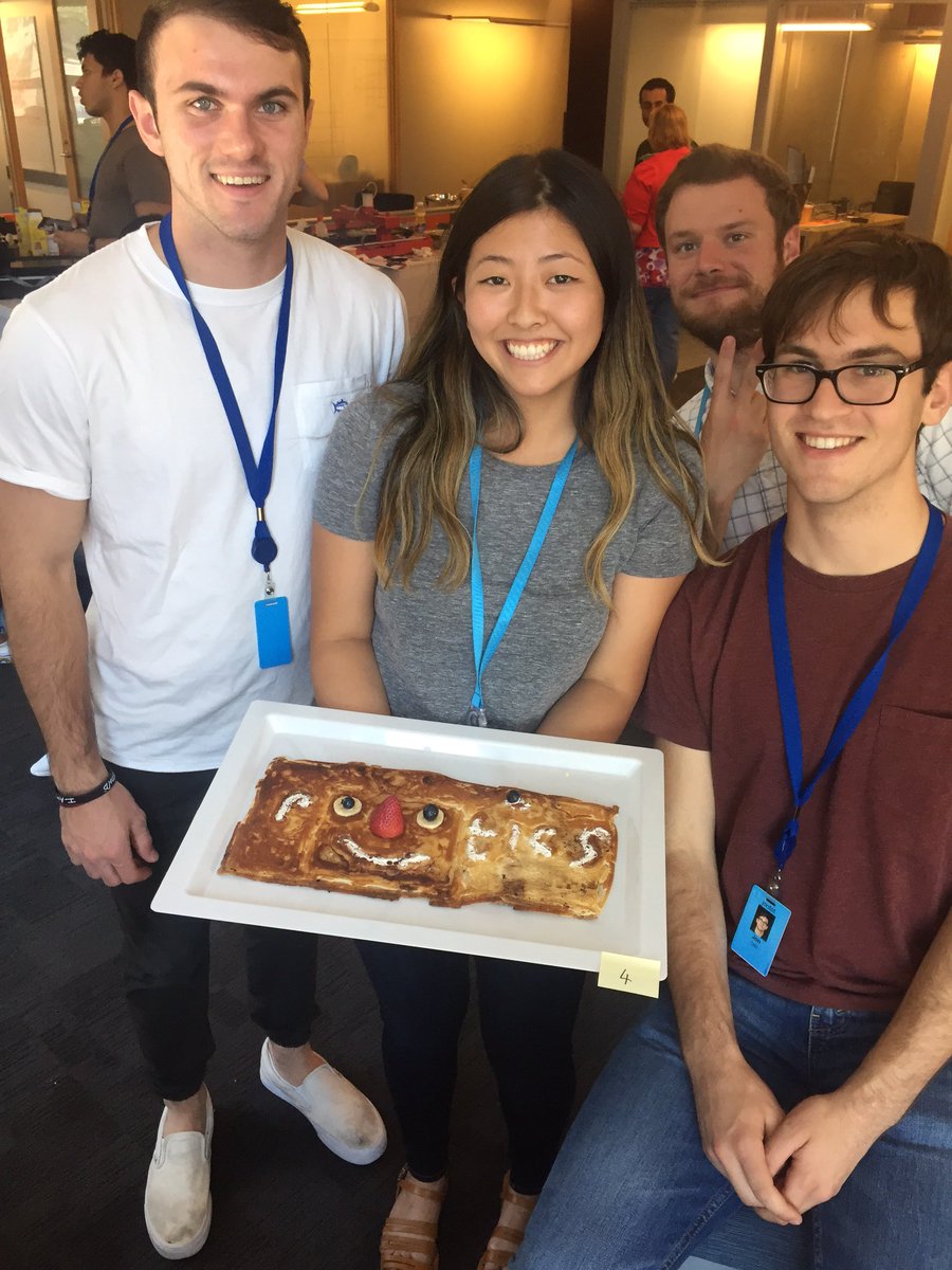 BradPorter_'s tweet photo. More shots of our Robotics interns at Amazon and their @thePancakeBot creations. #AmazonInterns #MIT #Michigan #Cal https://t.co/KY3BqW7MdH
