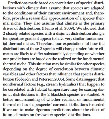 andrewrypel's tweet photo. Niche matters! Fish species with similar thermal sensitivities in lab occupied different thermal habitats in nature https://t.co/tqU7dOqriu https://t.co/oFyf4lZxEF