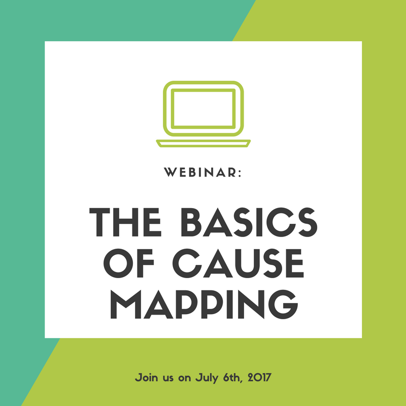 CauseMapping's tweet photo. Join us on July 6th for our basics of #causemapping webinar and learn how to become a better problem solver. Sign up https://t.co/wLCpzuIeiw https://t.co/1ocbmvbjrA