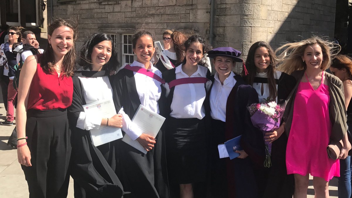 C_Stihler's tweet photo. Wonderful end to graduation ceremonies @univofstandrews #Saintsof17 https://t.co/rCvvzXqC73
