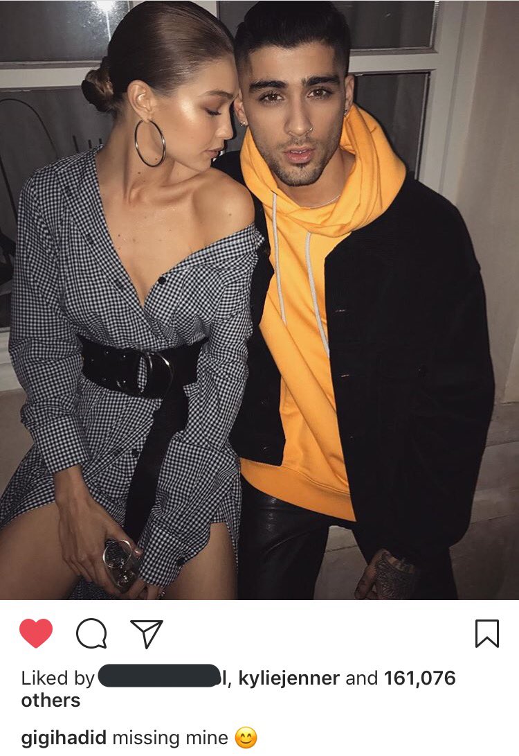 1Dfau_au's tweet photo. Gigi posted this picture with Zayn on Instagram https://t.co/SW7XH3P4R3