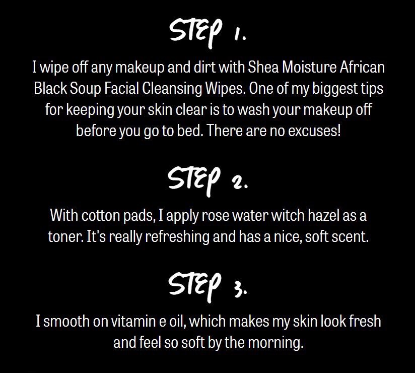 zendaya face routine