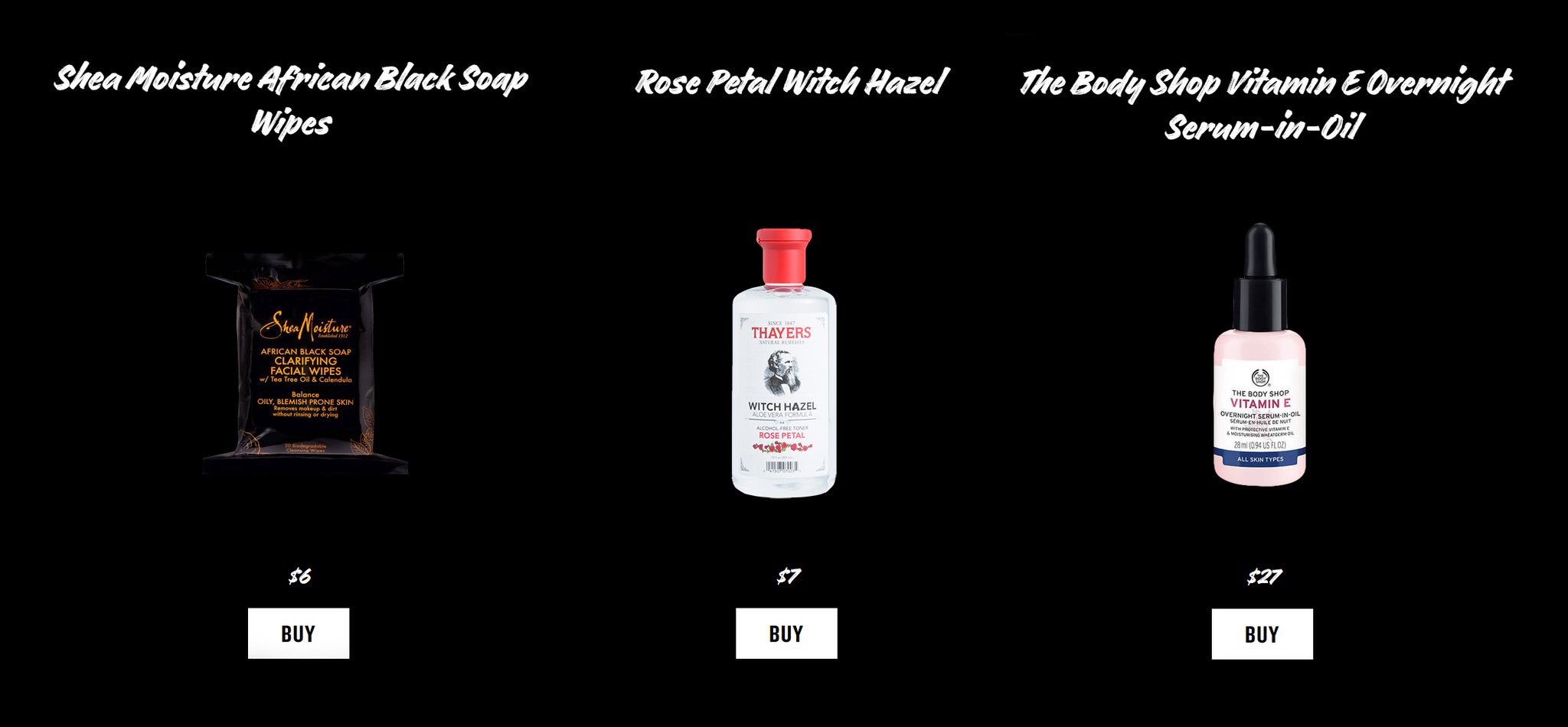 zendaya skin care products