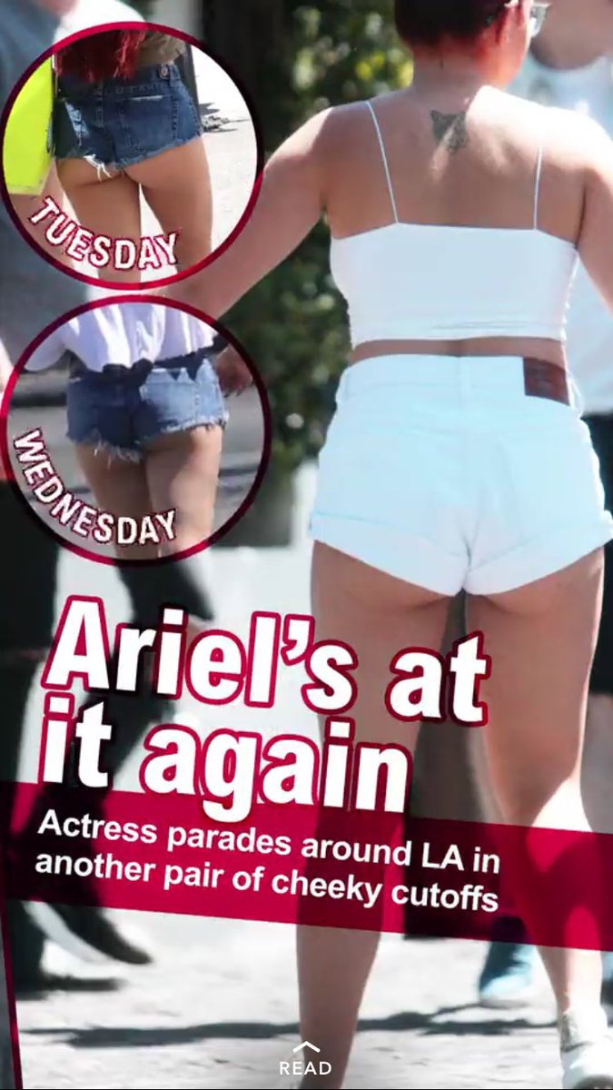 yappymcyapper's tweet photo. @DailyMail funny how the skinny women "ace it" but when @arielwinter1 wears fucking shorts 3 days in a row she's "back at it again" https://t.co/fJ3qNaBT7Q