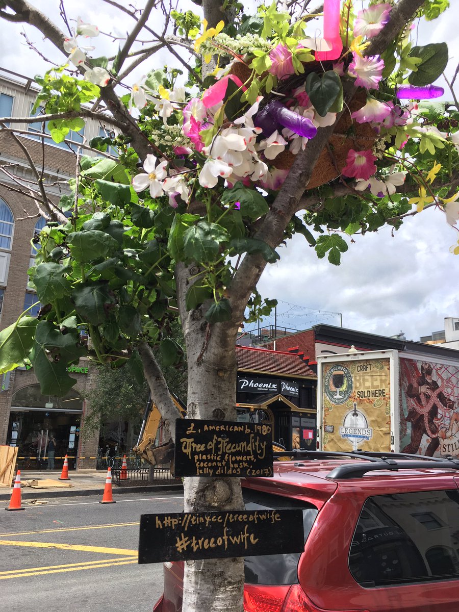 FrankTweets's tweet photo. Stopped by my friend L's art project. Worth it. #treeofwife https://t.co/6jJvyK090t. Check it out before The Man finds it. https://t.co/cU7OCQklBz