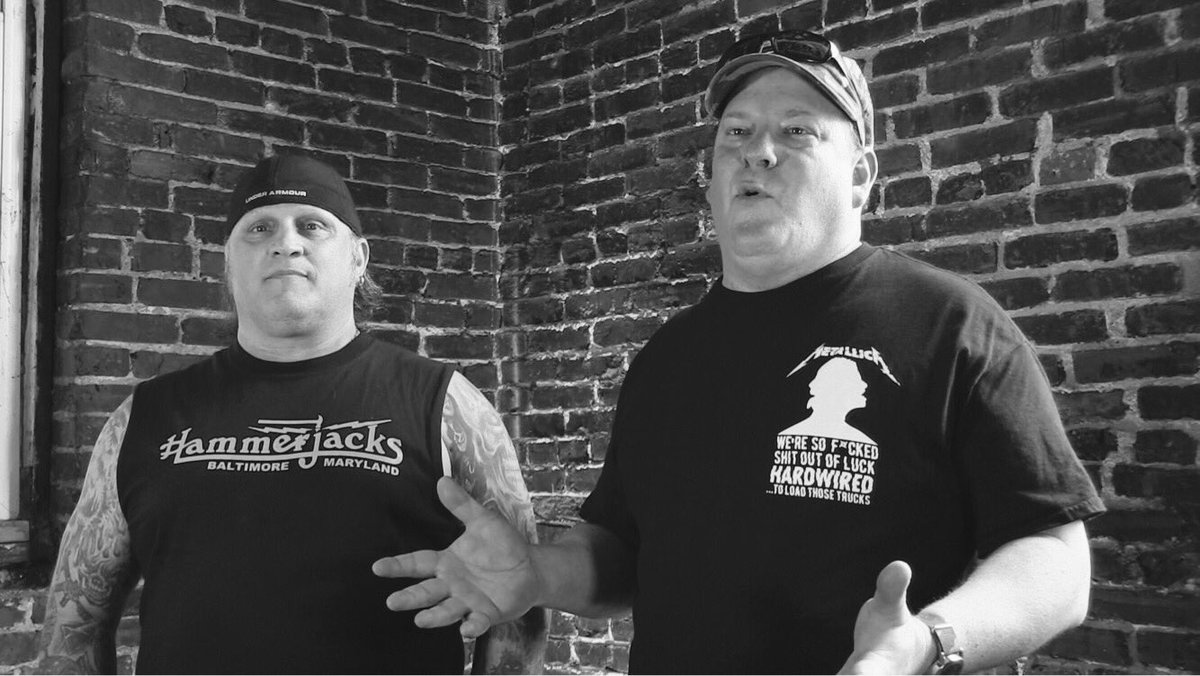 HammerjacksDoc's tweet photo. Get a load of this motley crew! Thanks for braving the heat to tell us what it was like to be part of the Hammerjacks family #Hammerjacks https://t.co/WTsafceA00