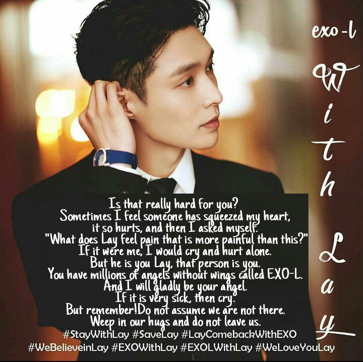 Megaayukinanti's tweet photo. #staywithlay #exolay #WelcomeBackLay #exowithlay #WeBelieveYouLay #엑소의레이 #레이 https://t.co/L528uRUMFF