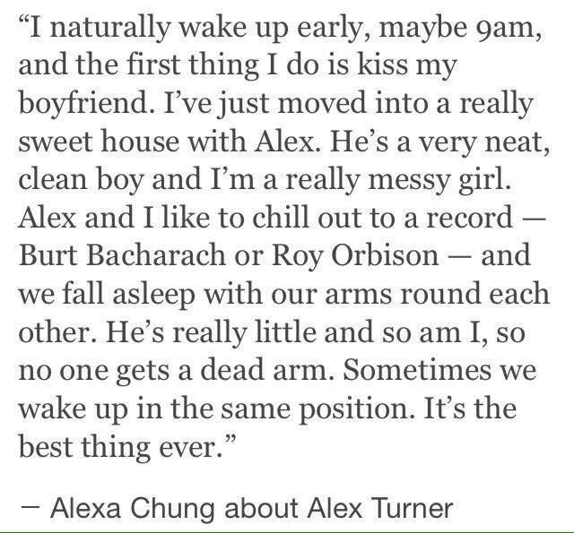 århundrede Henholdsvis rustfri LFM on Twitter: "Alex Turner's love letters to Alexa Chung are a bit  special. https://t.co/FBWjtMB7zU" / Twitter