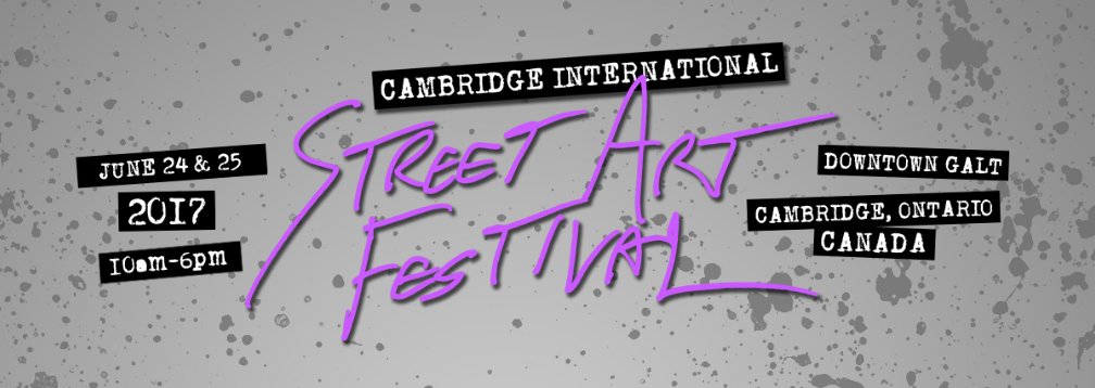 We are a proud sponsor of the Cambridge International Street Art Festival <a href="/CambridgeSAF/">Cambridge Street Art</a> can't wait to see all the great art this weekend!