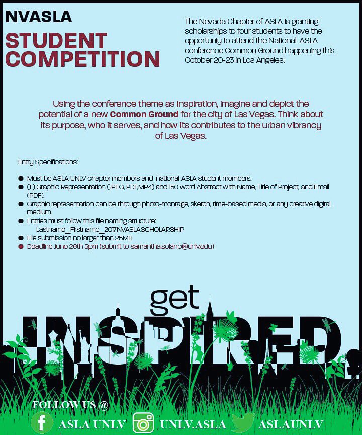 ASLAUNLV's tweet photo. The NVASLA is giving 4 students a chance to receive scholarships to attend this year's national conference in LA! #ASLAUNLV #UNLVSoA #NVASLA https://t.co/oPd2jyOoRb