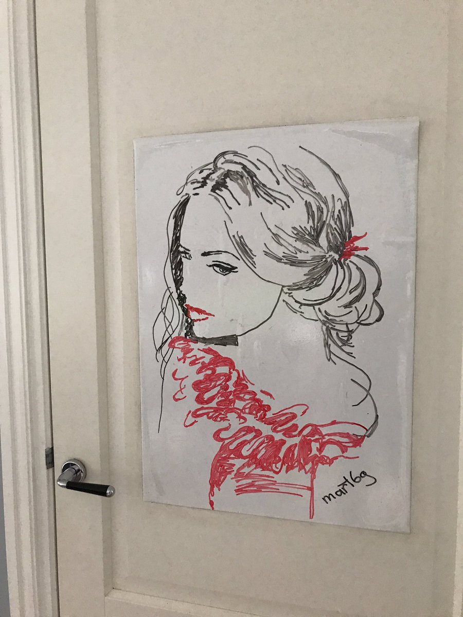 DutchMartin's tweet photo. Made new #kitchendoordrawing on the day it's not that hot outside anymore. #Mindfulness https://t.co/CWpcjqZ21Y