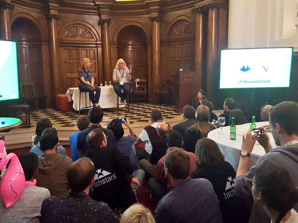Now <a href="/jennylawton/">Jenny Lawton</a> COO <a href="/techstars/">Techstars</a> #TSEuropeSummit #Dublin. Had a great discussion w/Jenny on the role of #Techstars in emerging ecosystems.