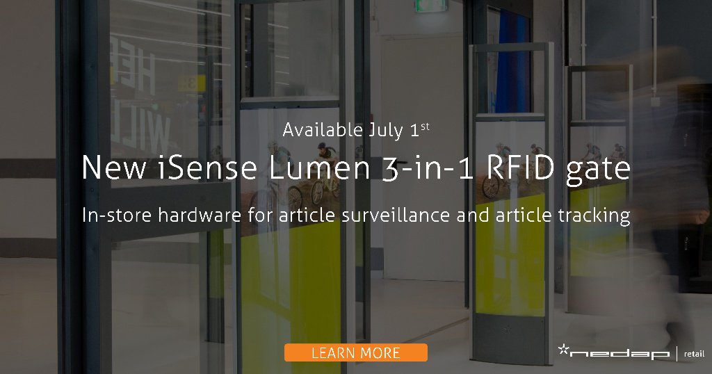 Nedap introduces iSense Lumen 3-in-1 RFID antenna at #NRFProtect <a href="/ControltekUSA/">CONTROLTEK USA</a> @ScarsdaleSecure <a href="/NuTechNational/">NuTech National</a>
hubs.ly/H07T4xV0