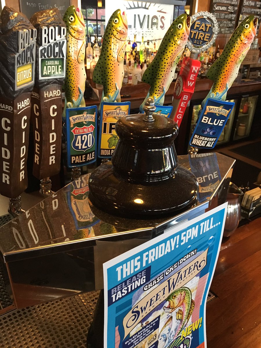 Gearing up 4 <a href="/EnoRiver/">Eno River Association</a> Festival <a href="/aliviasdurham/">Alivia's Durham</a> 2nite. 4 <a href="/sweetwaterbrew/">SweetWater Brewery</a> brews &amp; 2  <a href="/BoldRock/">Bold Rock</a> Ciders - Festival's newest partner this year!