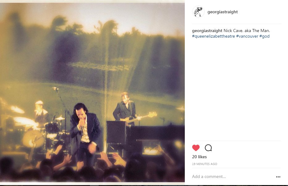 Thank you #NickCave for another mind-blowing show.