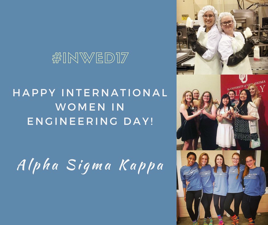 alphasigmakappa's tweet photo. Happy #INWED17 from AΣK!
#WomenInSTEM #engineering #alphasigmakappa https://t.co/b9ILob5mfF