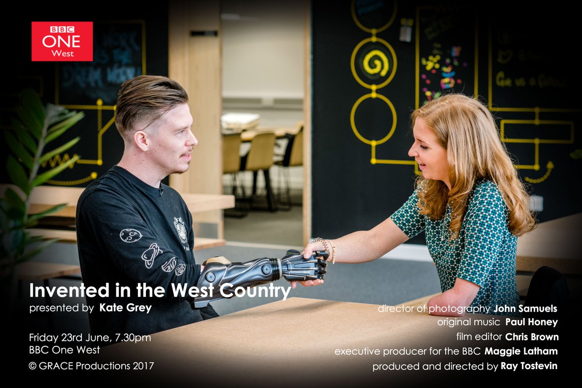 #InventedInTheWestCountry is starting now on BBC One West. Tune in to see #BristolCentreforEnablement and its work on prosthetics.