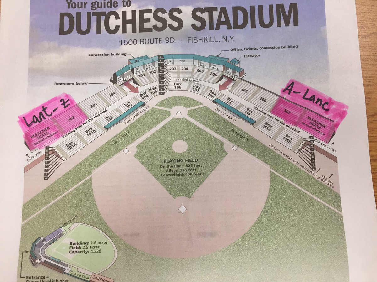 Dutchess Stadium Seating Chart