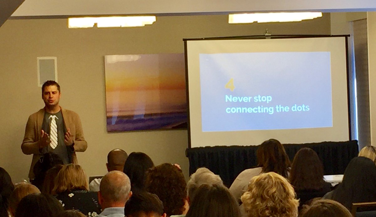 schoolze's tweet photo. Never stop connecting the dots - @Joe_Mazza at Family Community Engagement conference #fce2017 #fcechat . https://t.co/QvsHjz29XM