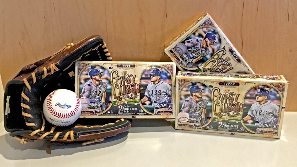 MLB's tweet photo. We’ve got 3 @Topps #GypsyQueen boxes. Each box has TWO on-card autographs.

RT for a chance to win. #MLBCards https://t.co/oU4ZGWYaOj
