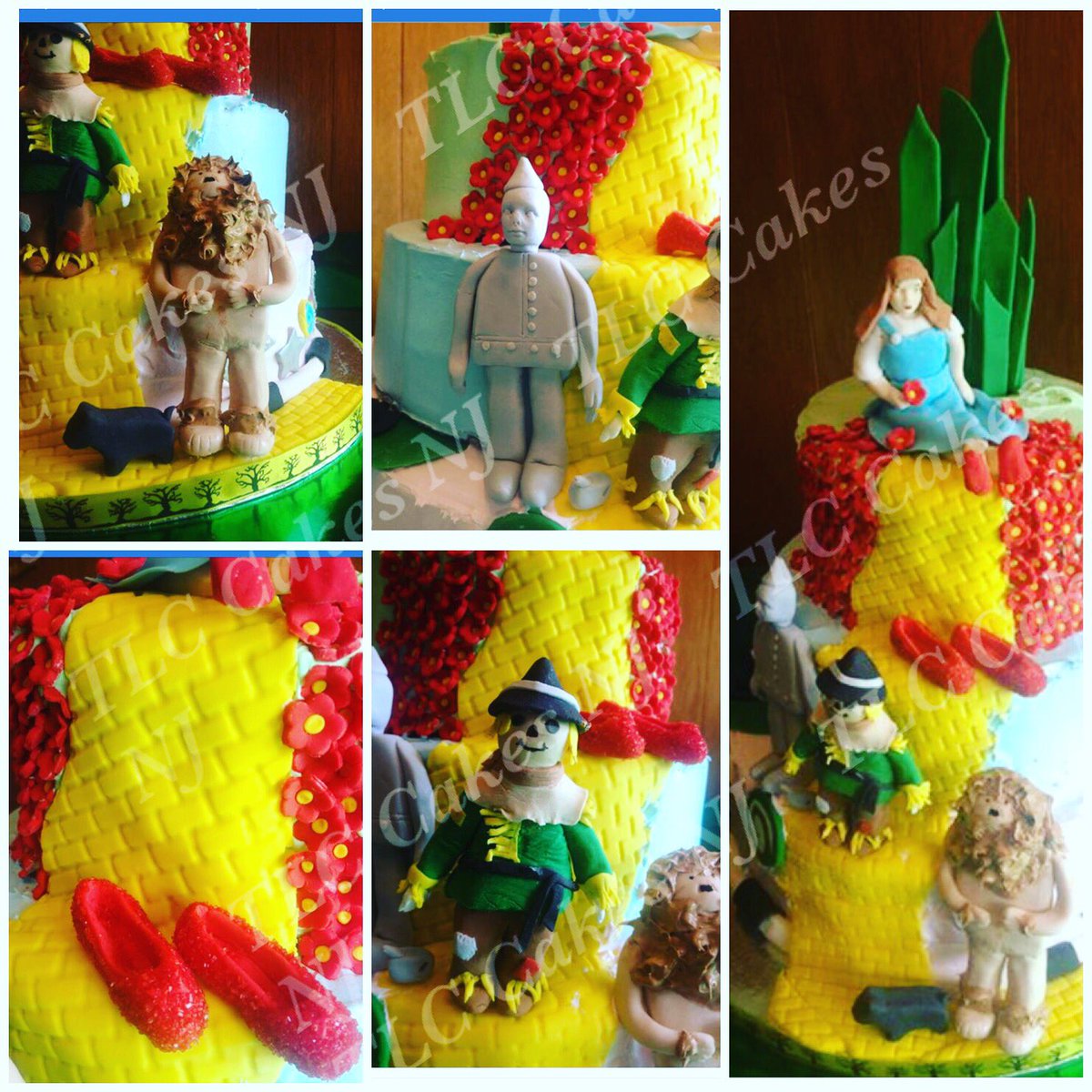 IMTLC_Cakes's tweet photo. #FBF One of the most fun cakes I've made. 
#OZ #rubyslippers 🌪🌈🏠 https://t.co/vvFaWwznuk