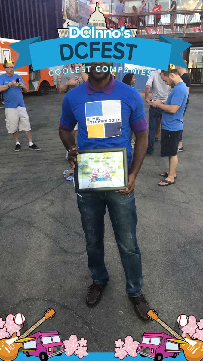 MBLTechnologies's tweet photo. Congrats to MBL on winning @DC_InnoโS Coolest Company competition!!! #DCFest https://t.co/qMvY79Dhrg