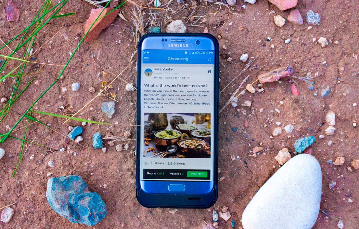 SFunkyTravel's tweet photo. What do you think the world's best cuisine is? Vote now by downloading the @chooszingApp - available for iOS and Android! #ad https://t.co/Pl3Zti3xcD