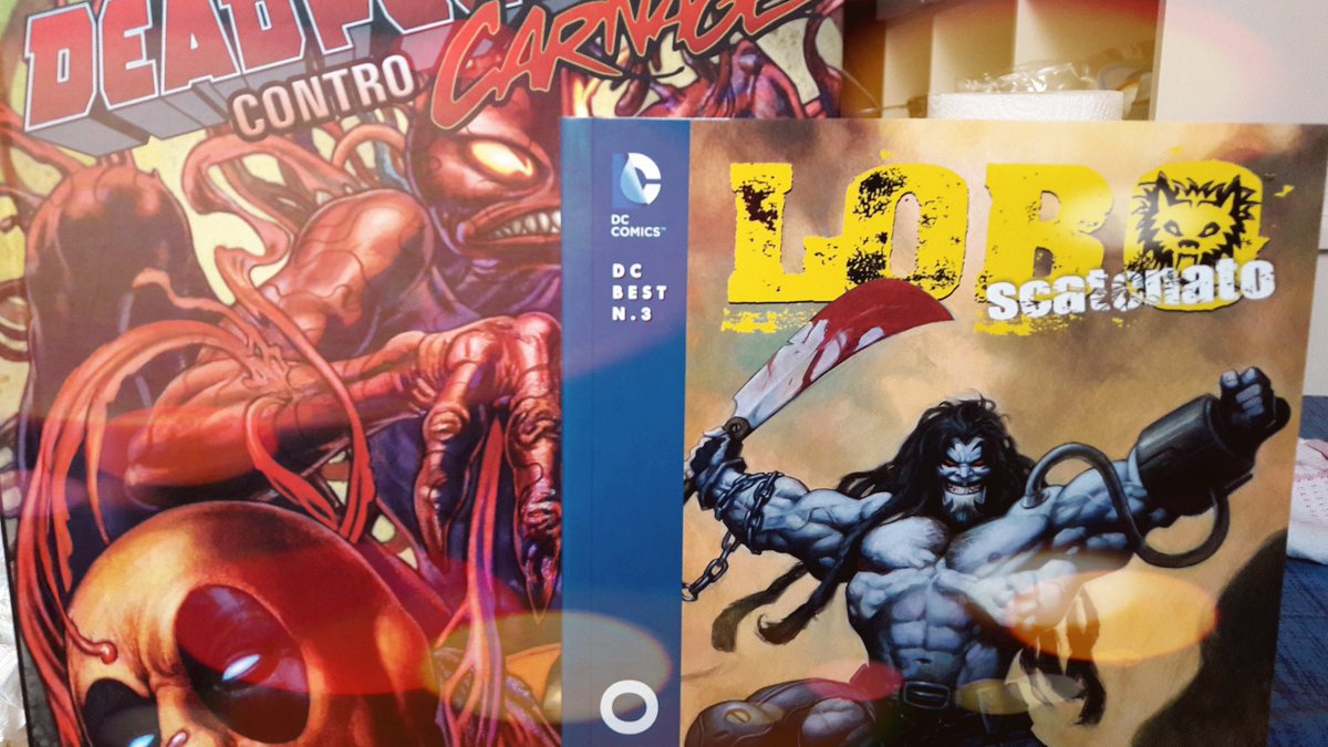 LaLineaLaterale's tweet image. Regalo regalino... #Lobo + #Deadpool... @DCComics + @Marvel... 😎😉 #comics @Scriptomanti #fumetti