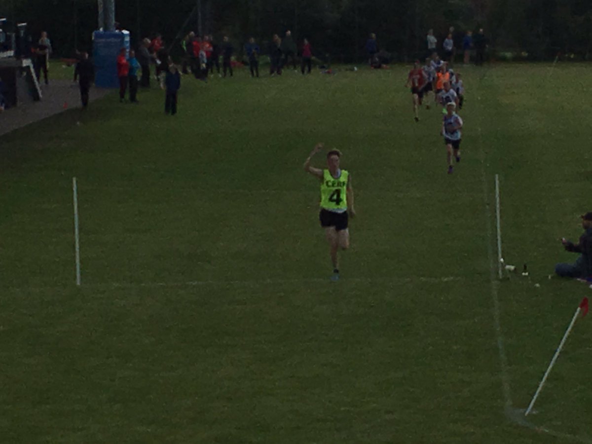 CERFestival's tweet photo. Fraser Clyne is the winner of the Andy Sobik Youth 800m #CERF17 https://t.co/kOlUdJRD4D