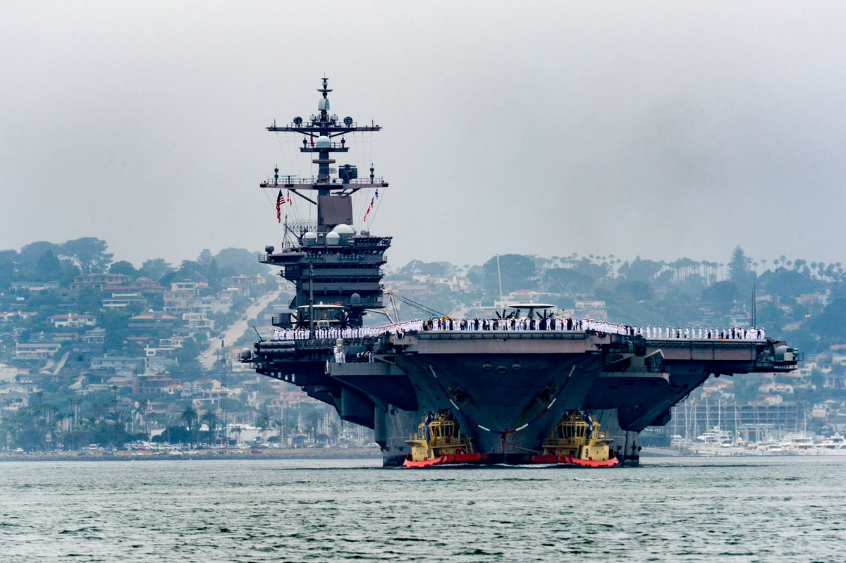 USPACOM's tweet photo. Welcome home, #CarrierStrikeGroup 1! https://t.co/VyHr9ZAmPn