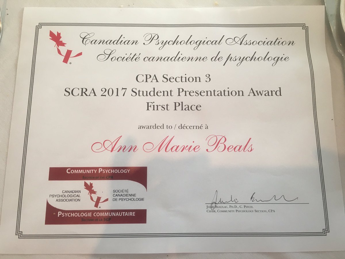 Lauriergrad's tweet photo. RT @colleenloomis: Congrats @AfrikanAnnie @Lauriergrad award winning presentation @SCRA_2017 #research https://t.co/lUyC0DIyML