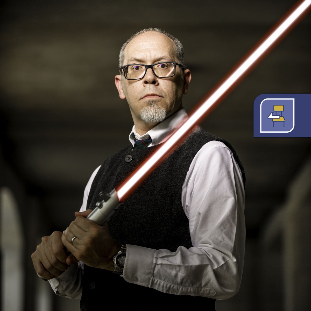 etamuniversity's tweet photo. Congrats to Dr. John Howard Smith, instructor of the Spring '18 course "Star Wars: The Course Awakens," on being named a TAMUC #PrideLeader. https://t.co/3Ya7ik2uS4