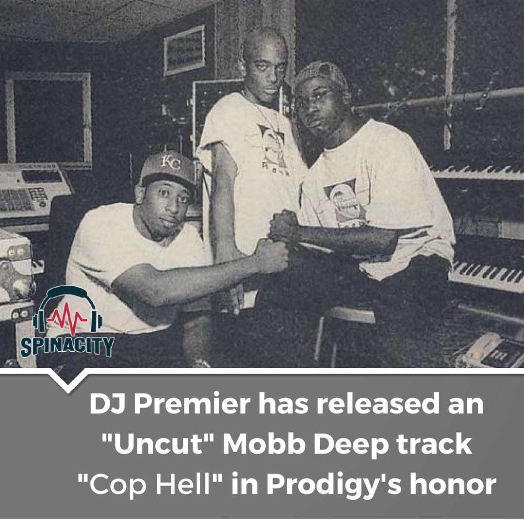 spinacitymusic's tweet photo. DJ Premier released an uncut #MobbDeep track in Prodigy's honor
#RIPProdigy https://t.co/3U8W95gvh0