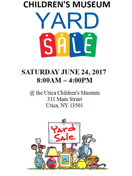 Tomorrow 8:00 - 4:00! Stop by and support <a href="/UticaCM/">UticaChildrensMuseum</a>