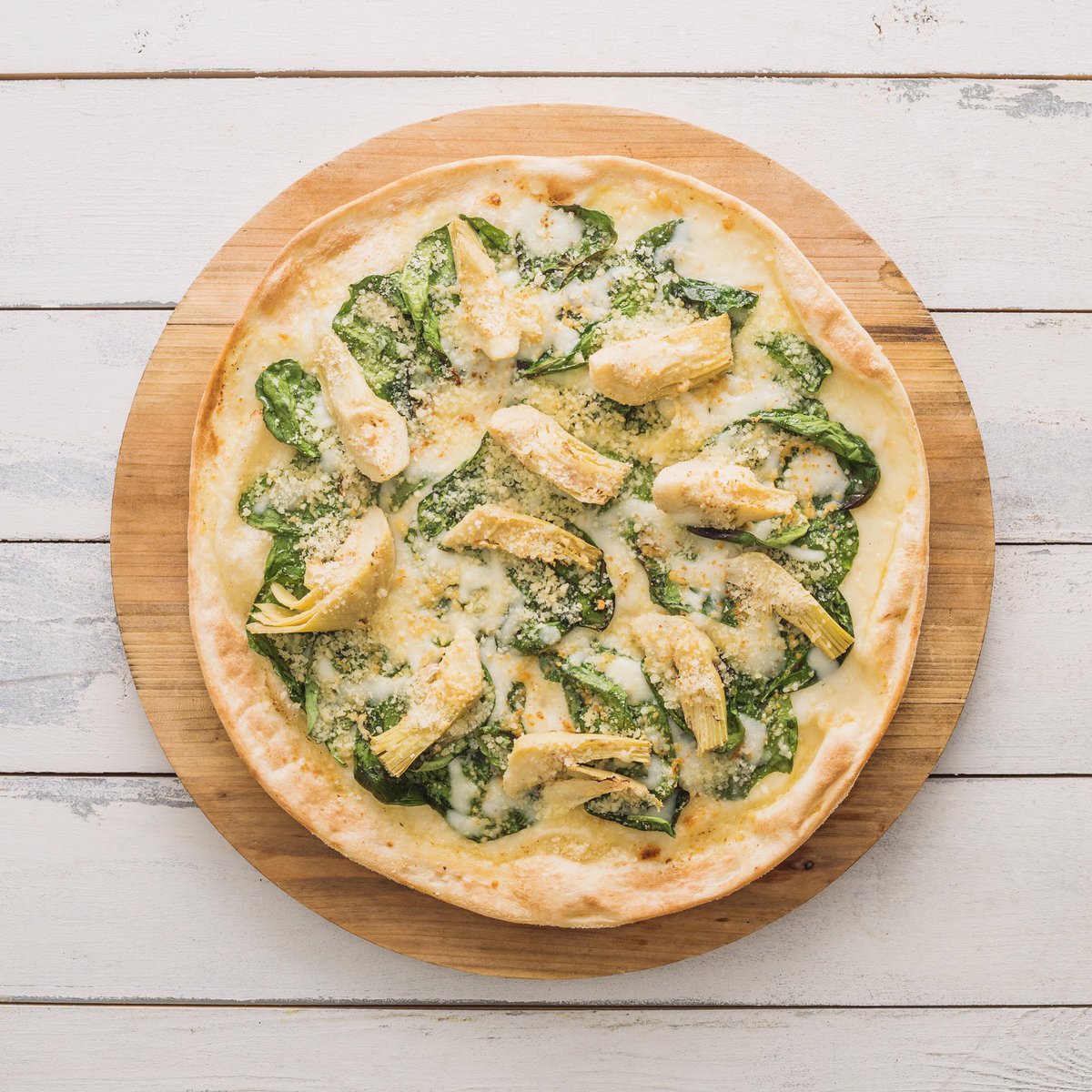We prefer to eat our greens on our pizza. #healthy